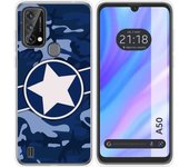 Funda Silicona para Blackview A50 diseño Camuflaje 03 Dibujos