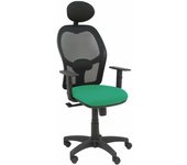 Silla de Oficina con Cabecero Piqueras y Crespo B10CRNC Verde Esmeralda