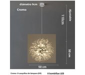 Modern Sky Star Fireball Crystal Pendant LED Lighting Dandelion Restaurant, Living Room Pendant, Bar Art Danish Luminaire