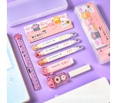 Cat Claw Memo Pad Rubber Ruler Learning Cartoon Stationery Set Cute Stickers School Office Writing Supplies Gift Stationery
