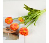 New Soft Glue Multi-Petal Tulip Artificial Flower Real Touch Bouquet 40cm Home Decoration Flower Living Room Floral Decoration