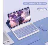 For Samsung Galaxy Tab A9 Plus Keyboard Case for S6 Lite 10.4in S7 S8 S9 11in S7+ S8+ S9+ S9 FE+ 12.4in Tablet Cover