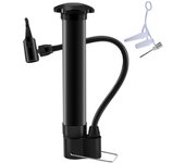 80PSI Bike Manual Air Pump Schrader Valve Balloon Tire Inflator Lightweight Bicycle Tire Pump for Road Mountain Bikes Balls
