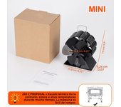Mini 6 Blades Fireplace Fan Heat Powered Stove Fan Wood Log Burner Eco Quiet Hot Air Fan Heater Home Efficient Heat Distribute