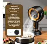 Purificador de Aire de Mesa with Iones Negativos | Extractor de Humo Mini Portátil para Cocina | Eliminate Olores y Bacterias | Tecnología Silenciosa USB Recargable | Ideal para Apartamentos y Oficinas