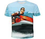 Short Sleeve Tshirt Children's Clothing Top T-shirt GTA5 Kids 3D Printing Grand Theft Auto Game Gta 4/5 Printed Fashion T shirts