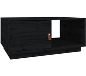 vidaXL Mesa de centro de madera maciza de pino 80x50x35,5 cm Natural, Blanco, Gris Mesita de Salón o Comedor o Auxiliar Mesa de Café Meuble Salón
