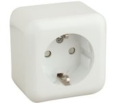 Base schuko 16A/250V~ color blanco Electro Dh 36.470/B/B 8430552106967