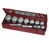 JUEGO DE LLAVES DE VASO BIHEXAGONALES 1" M1115MM - 15 PIEZAS