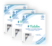 Natulim - Pastillas de Lavavajillas a Máquina - Eco-Limpieza, Biodegradables e Hidrosolubles 6 en 1 - Limpieza Profunda, Abrillantador, Función Sal, Protección Cristal, Descalcificador, Efecto Secado Extra (30 pastillas)