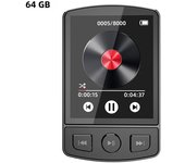 Portable MP3 Player Sport Clip Walkman HiFi Sound 1.8inch Screen Ultralight Bluetooth 5.2 MP3 Player Button for Sport Students