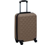 vidaXL Maleta rígida con ruedas ABS marrón