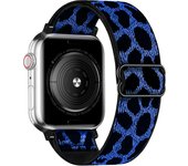Soft Nylon Loop Elastic Buckle Strap For Apple Watch SE Band 40mm44mm Series 8/7/6/5/4 iWatch Leopard Watchband Bracelet 41/45mm