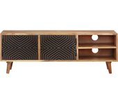 vidaXL Mueble para TV madera maciza de acacia 115x30x39 cm, Mueble de Salon, Mueble TV, Mueble TV salon, Mesa de TV, Mueble tele