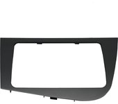 Double 2 Din Fascia For Seat Leon LHD Radio GPS Stereo Panel Dash Mounting Installation Trim Kit Face Frame Bezel