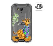 Tumundosmartphone Funda Gel Transparente para Ulefone Armor X6 diseño Jirafa Dibujos