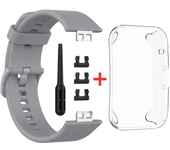 Silicone Watch Strap + Case For Huawei Watch Fit Strap Replacement Band Multicolor Protective Case Accessories band