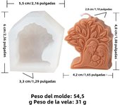 Mini Flat Virgin Jesus Holy Family Candle Silicone Mold Oval Round Heart-shaped Cross Sculpture Resin plaster Making Home Decor