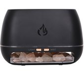 Humididiador de la aromaterapia de Grano de Madera de llama simulada, difusor de aceite esencial de Niebla grande con Luz de 7 Colores