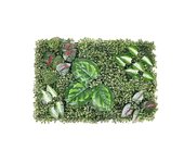 PandaHome Panel Seto Artificial Verde 40x60 cm – Césped Decorativo para Pared, Jardín, Balcón, Terraza, Valla, Interior y Exterior, Fondo para Eventos, Resistente a UV y Humedad, Fácil Instalación, Sin Mantenimiento
