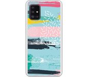 Funda compatible con Samsung Galaxy A51 5G - Be Unique Funda Gel colores geométricos