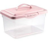 Plastic Forte Caja de Almacenaje 9 Litros Transparente Caja de ordenación de plástico, Contenedor de almacenamiento