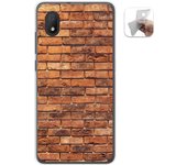 Tumundosmartphone Funda Gel Tpu para Alcatel 1B 2020 diseño Ladrillo 04 Dibujos