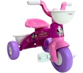 INJUSA - Triciclo Infantil Trico Max | Triciclos a Pedales para Niños de 12 a 36 Meses | Bandas de Goma en Ruedas | Cesta Trasera y Delantera Portaobjetos | Multicolor | Versión Genérica, Mickey y Minnie Mouse | Licencia Disney