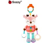 Juguete colgante para coche para bebé recién nacido Sozzy, juguete relajante para cochecito de bebé, colgante con campana para tirar.