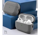 Leather Texture Case for Apple Airpods 1 2 3 4 Pro Air Pods Wrieless Bluetooth Earphone Protective Cover Anti-lost Headphone Bag