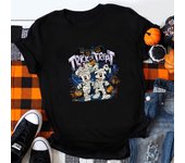 Disney Cartoon Happy Halloween Costume Jack Skellington Mickey Print Women's Magic Kingdom Fashion Disney Holiday T-Shirt