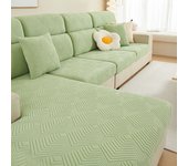 Sofa cushion cover, fleece jacquard sofa cover, all-season universal pet anti dirt, convenient installation 1/2/3/4/L PC