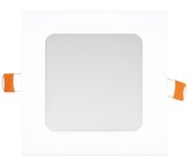 PLACA BM LED CUADRADA SUPERSLIM MARCO BLANCO 6W LUZ BLANCA 6000K-6500K 600 LUMENES