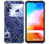Funda Silicona para Ulefone Armor 12 5G diseño Circuito Dibujos