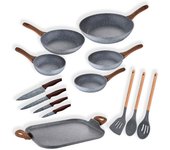 Pack 6 sartenes + utensilios de cocina SAN IGNACIO Daimiel