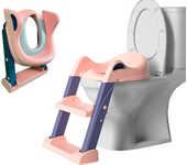 Edibaby, Adaptador wc niños con escalera, Portátil, Ajustable, Cojín acolchado, de 1 a 7 años