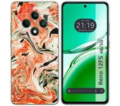 Tumundosmartphone Funda Silicona para Oppo Reno 12FS 4G / 12 FS 5G diseño Mármol 12 Dibujos