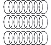 24Pcs Metal Shower Curtain Rings Rust Proof Iron Shower Curtain Track Hooks Oval Shower Curtain Rings Multipurpose Snap Joint