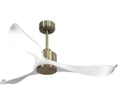 Ventilador de techo Reversible Termostato Wifi Motor DC Techos Inclinados Mando a Distancia Adaptador 2/3 Aspas Hypersilence Memoria