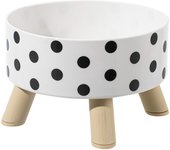 Dog Bowl, Anti-knock Pet Bowl, Plastic Cat Bowl, High-footed Neck Dog Rice Bowl, Large-capacity Cat Food Bowl
