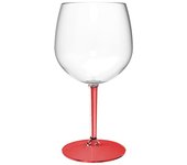 MONOUSO | Copa Reutilizable Durable TT Pie Rojo para Gin Tonic 580ml (1 Ud)