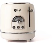 "Tostadora Retro LP de 2 Ranuras con Control de Tostado Ajustable - Diseño Vintage y Moderno para tu Cocina"