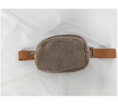 Riñonera deportiva de felpa LULU de nuevo estilo con forro polar, miniriñonera para teléfono móvil, bolsa de fitness para hombres y mujeres