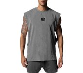 Lightweight and Breathable Sleeveless T-shirt Summer Men's Workout Top Casual Mesh Tank Top