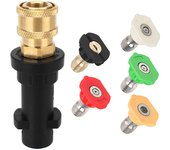 Motorcycle Accessories High Pressure Gun Nozzles For Karcher K K2 K3 K4 K5 K6 Car Washer Foam Clean Tool Automotive Adapter 12mm