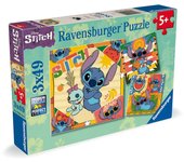 RAVENSBURGER PUZZLE 3X49 PIEZAS DISNEY STITCH 3X 49 PIEZAS 19x27x3 Cms.