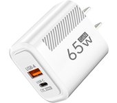 65W GaN USB Type C Charger Quick Charge USB Fast Wall Charger For iPhone 15 Xiaomi Samsung Huawei Type C PD Phone Charge Adapter