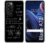 Funda Silicona para ZTE Blade A72 diseño Formulas Dibujos