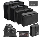 Juego De Bolsas Organizadoras De Viaje 7/8/9/10 Pcs Cubos De Empaque Portátiles Para Maleta Ropa Y Zapatos Organizador De Bolsos