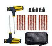 Car Repair Tool Kit Emergency Tubeless Tire Storage Bag Garage Studding Tool Set Stirring Glue Repair Tool Kit Car Accessories